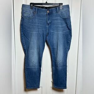 Riders by Lee Indigo Skinny Jeans 18W Blue Stretch Denim